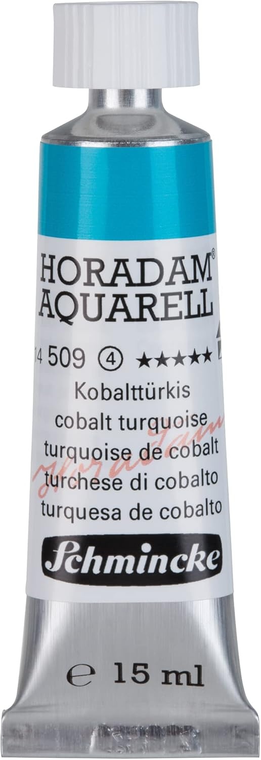 Schmincke – HORADAM® AQUARELL – finest artists’ watercolours, vanadium yellow – 15 ml(509 cobalt turquoise)