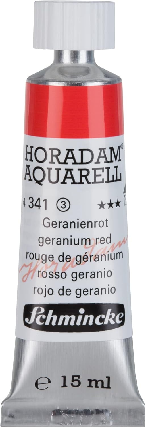 Schmincke – HORADAM® AQUARELL – finest artists’ watercolours, vanadium yellow – 15 ml(341 geranium red)