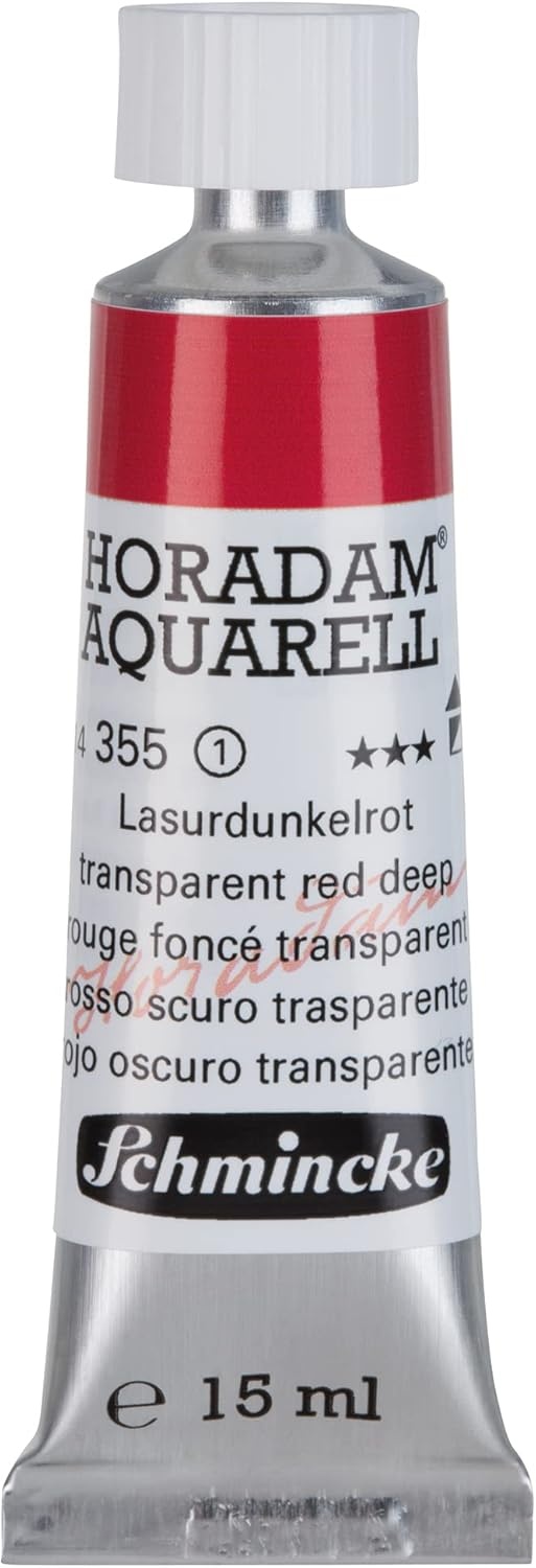 Schmincke – HORADAM® AQUARELL – finest artists’ watercolours, vanadium yellow – 15 ml(355 transparent red deep)