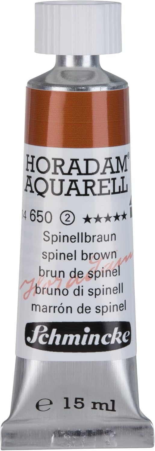 Schmincke – HORADAM® AQUARELL – finest artists’ watercolours, vanadium yellow – 15 ml(650 spinel brown)