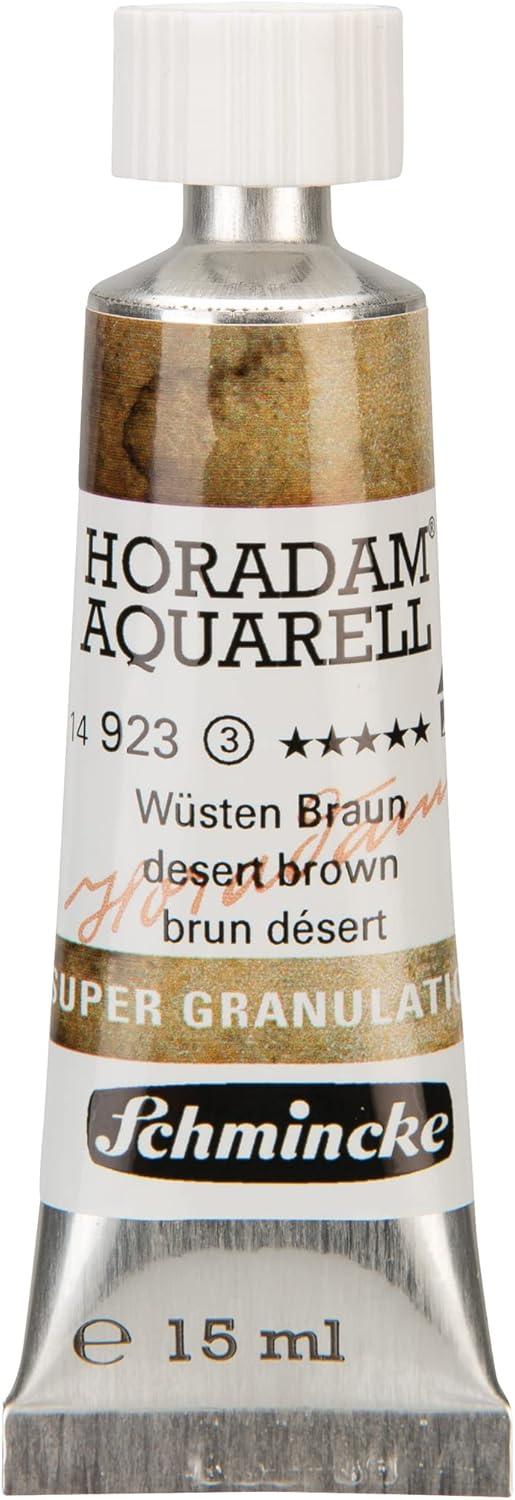 Schmincke – HORADAM® AQUARELL, Super Granulation, 14 983 006 Tundra Violet, 15 ml tube, very strong granulating colors, finest, super granulating watercolors(923 desert brown)