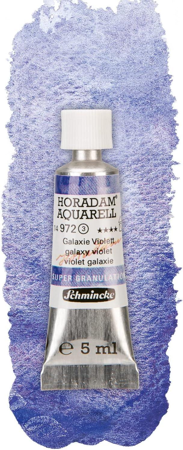 Schmincke Horadam® Aquarell, Super Granulation Trio Galaxy, 5 ml Tubes, 74 615 097, Cardboard Set, Very Strong Granulating colors, Finest, Super Granulating Watercolors(Galaxy)
