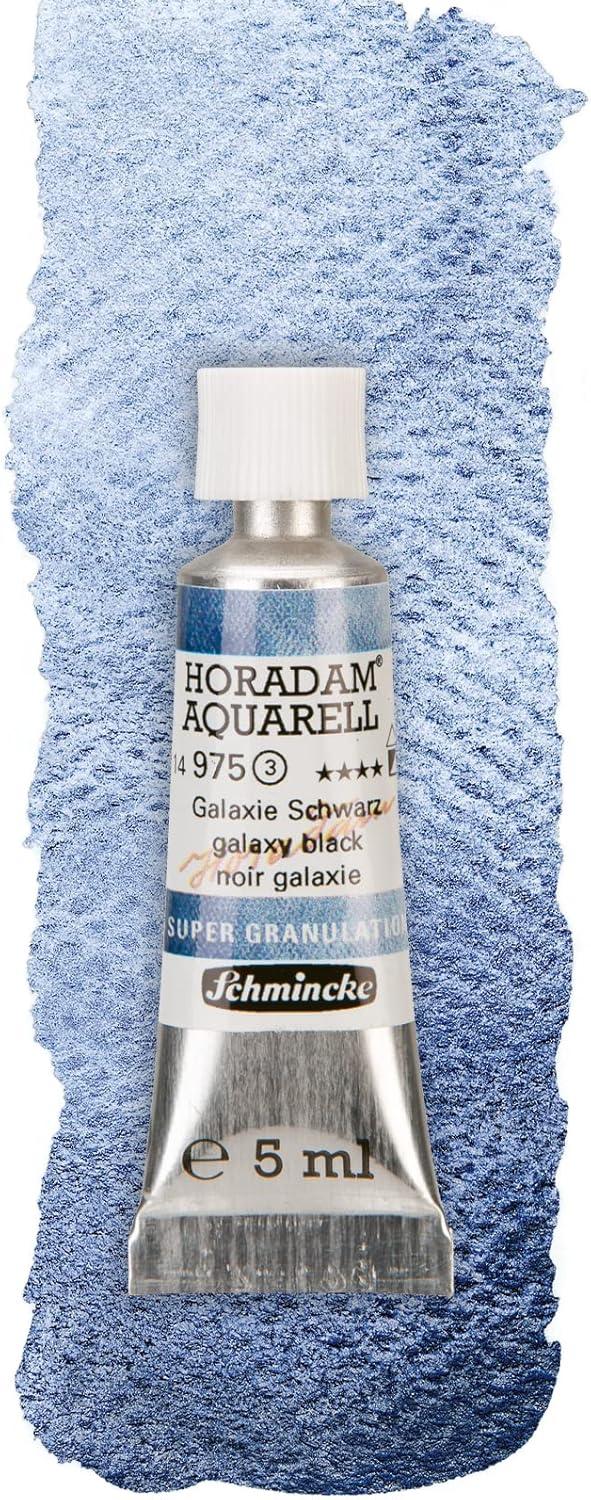 Schmincke Horadam® Aquarell, Super Granulation Trio Galaxy, 5 ml Tubes, 74 615 097, Cardboard Set, Very Strong Granulating colors, Finest, Super Granulating Watercolors(Galaxy)