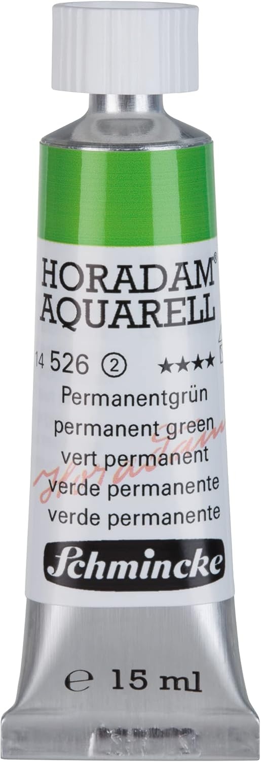 Schmincke – HORADAM® AQUARELL – finest artists’ watercolours, vanadium yellow – 15 ml(526 permanent green)