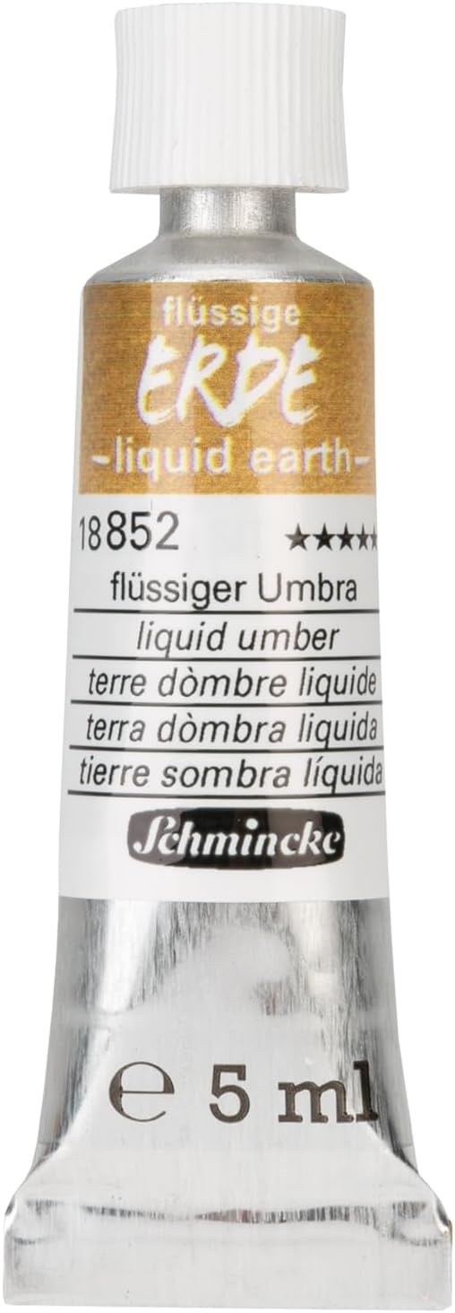 Schmincke – Liquid Earth, Liquid Earth, Trio 3x 5 ml, 18 858 00, for painting, (pre-) drawing and underpainting, vegan