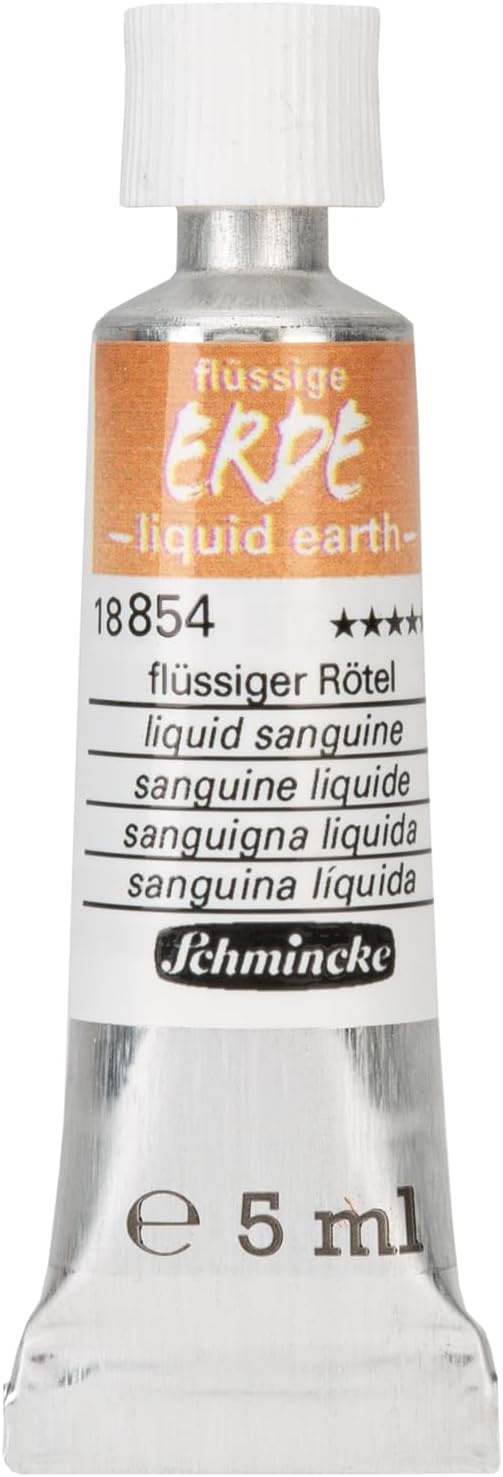 Schmincke – Liquid Earth, Liquid Earth, Trio 3x 5 ml, 18 858 00, for painting, (pre-) drawing and underpainting, vegan