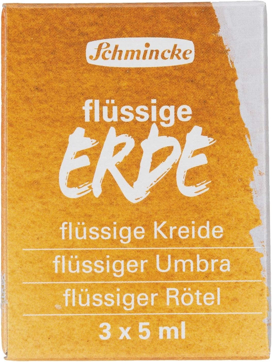 Schmincke – Liquid Earth, Liquid Earth, Trio 3x 5 ml, 18 858 00, for painting, (pre-) drawing and underpainting, vegan