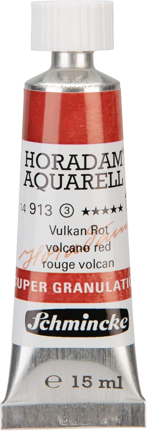 Schmincke – HORADAM® AQUARELL, Super Granulation, 14 983 006 Tundra Violet, 15 ml tube, very strong granulating colors, finest, super granulating watercolors(913 volcano red)