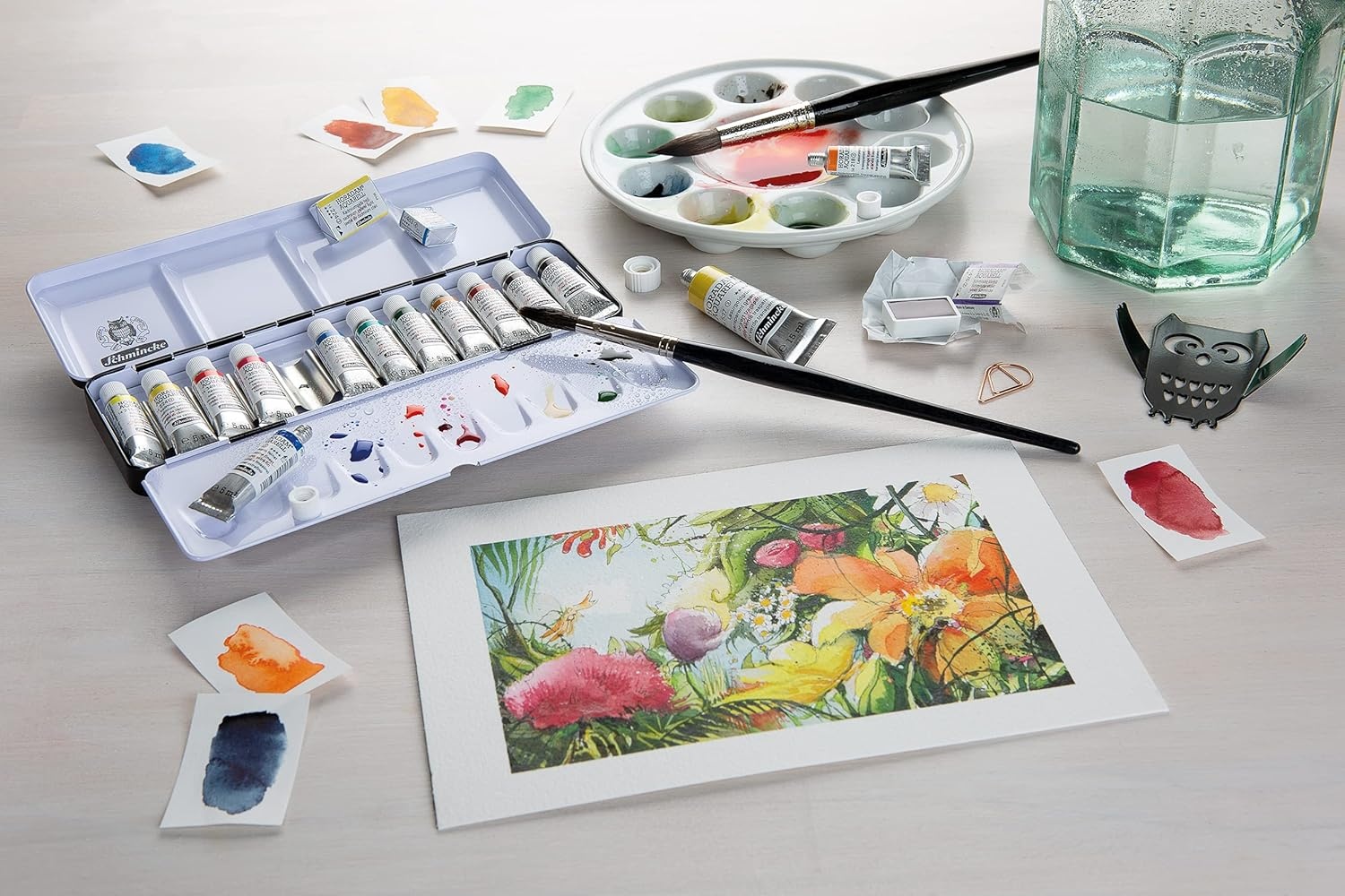 Schmincke – HORADAM® AQUARELL – finest artists’ watercolours, vanadium yellow – 15 ml(Helio Blue Ladish)