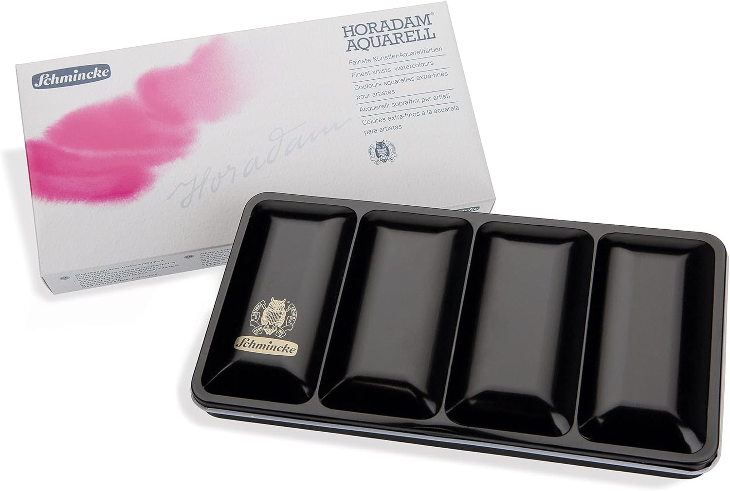 Schmincke – HORADAM® AQUARELL color box, basic assortment, 12 x 5 ml tubes, 74112097, metal box, painting set, finest premium watercolors(0.51 Fl Oz (Pack of 10))