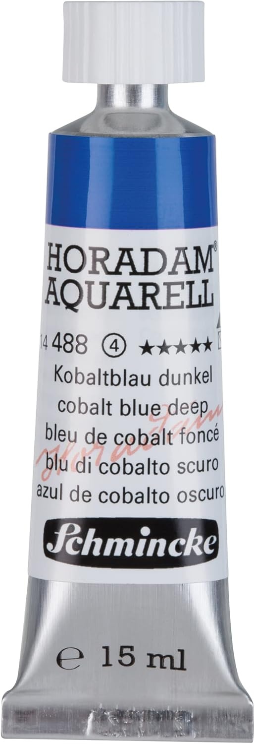 Schmincke – HORADAM® AQUARELL – finest artists’ watercolours, vanadium yellow – 15 ml(488 cobalt blue deep)