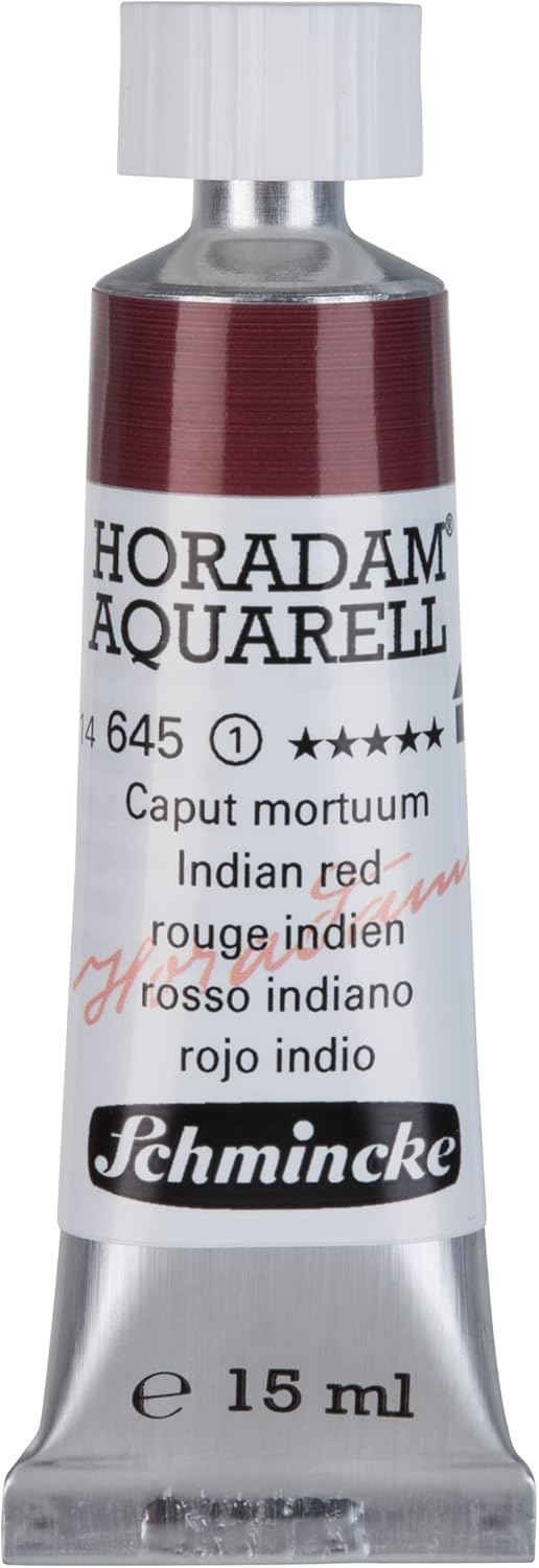 Schmincke – HORADAM® AQUARELL – finest artists’ watercolours, vanadium yellow – 15 ml(645 Indian red)