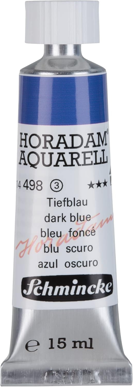 Schmincke – HORADAM® AQUARELL – finest artists’ watercolours, vanadium yellow – 15 ml(498 dark blue)