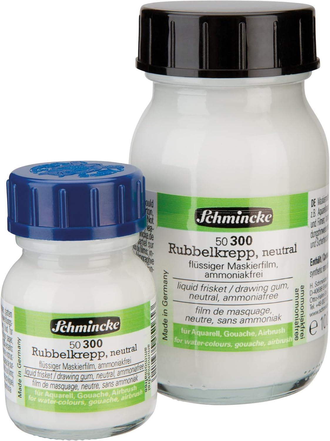 Schmincke – Liquid frisket coloured, 20 ml, 50 303032, colourless masking liquid for opaque areas of paintings on watercolour paper, smooth drawing cardboard, ammonia-free(neutral)