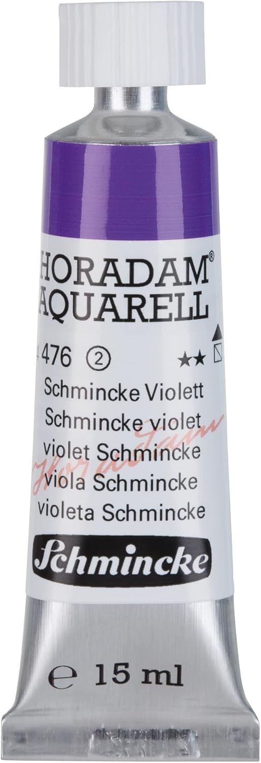 Schmincke – HORADAM® AQUARELL – finest artists’ watercolours, vanadium yellow – 15 ml(476 Schmincke violet)