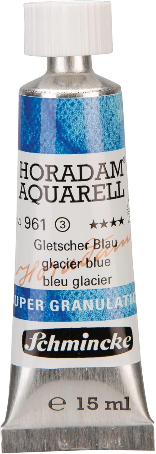 Schmincke – HORADAM® AQUARELL, Super Granulation, 14 983 006 Tundra Violet, 15 ml tube, very strong granulating colors, finest, super granulating watercolors(961 glacier blue)