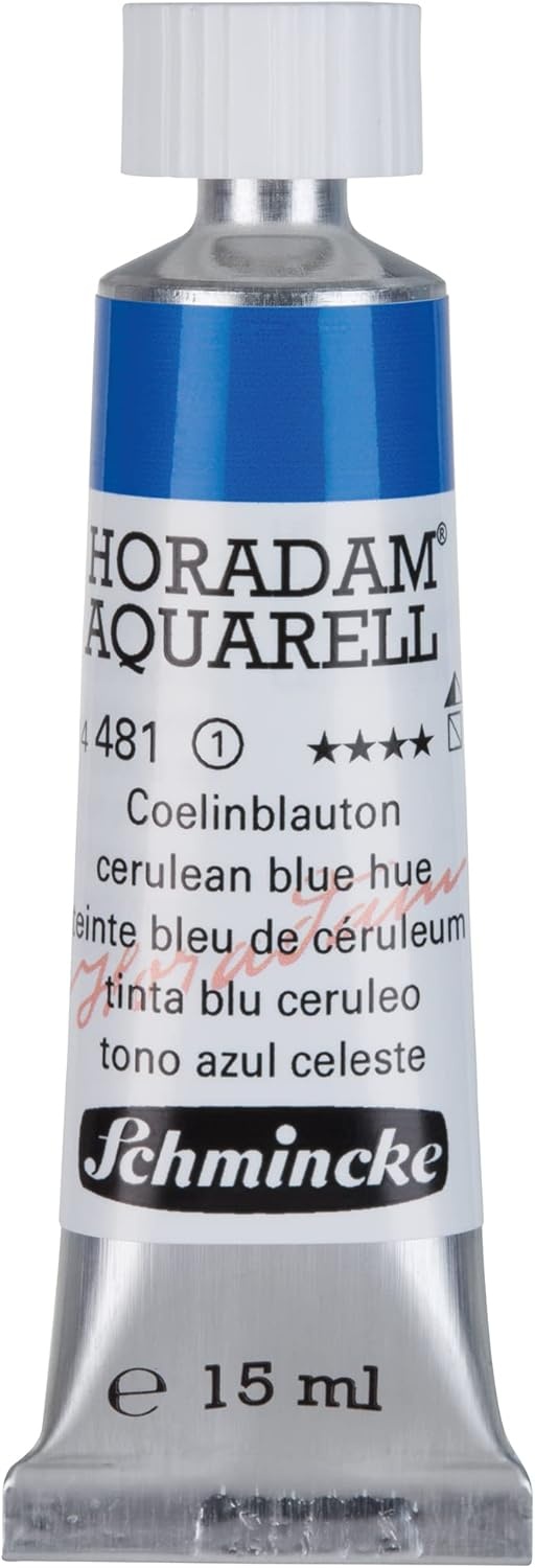 Schmincke – HORADAM® AQUARELL – finest artists’ watercolours, vanadium yellow – 15 ml(481 cerulean blue hue)