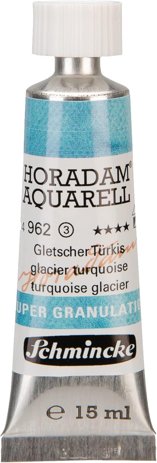 Schmincke – HORADAM® AQUARELL, Super Granulation, 14 983 006 Tundra Violet, 15 ml tube, very strong granulating colors, finest, super granulating watercolors(962 glacier turquoise)