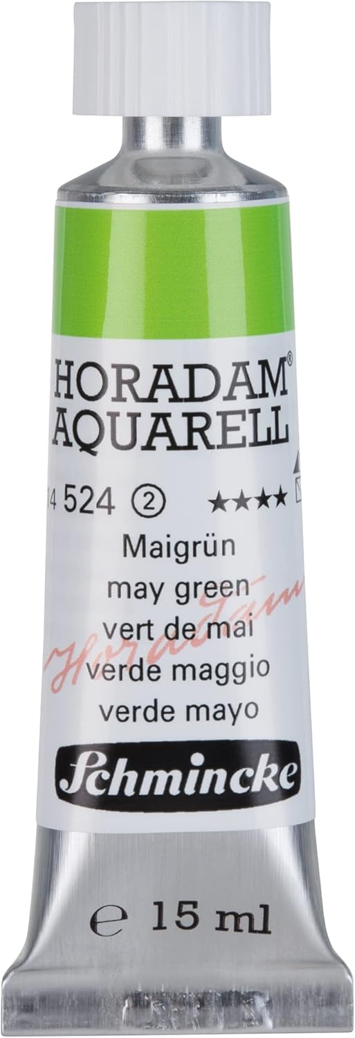 Schmincke – HORADAM® AQUARELL – finest artists’ watercolours, vanadium yellow – 15 ml(524 may green)