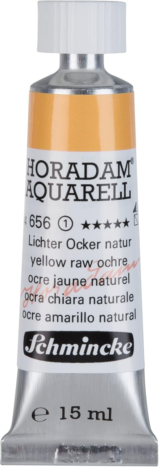 Schmincke – HORADAM® AQUARELL – finest artists’ watercolours, vanadium yellow – 15 ml(656 yellow raw ochre)