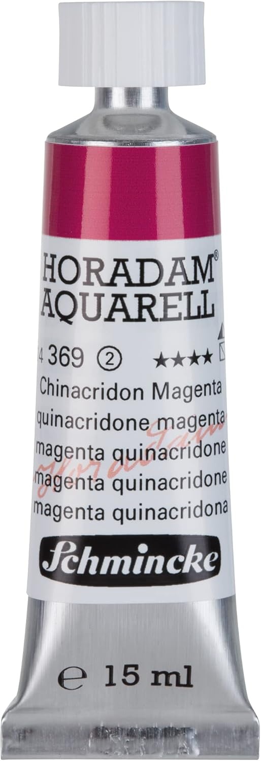 Schmincke – HORADAM® AQUARELL – finest artists’ watercolours, vanadium yellow – 15 ml(369 quinacridone magenta)