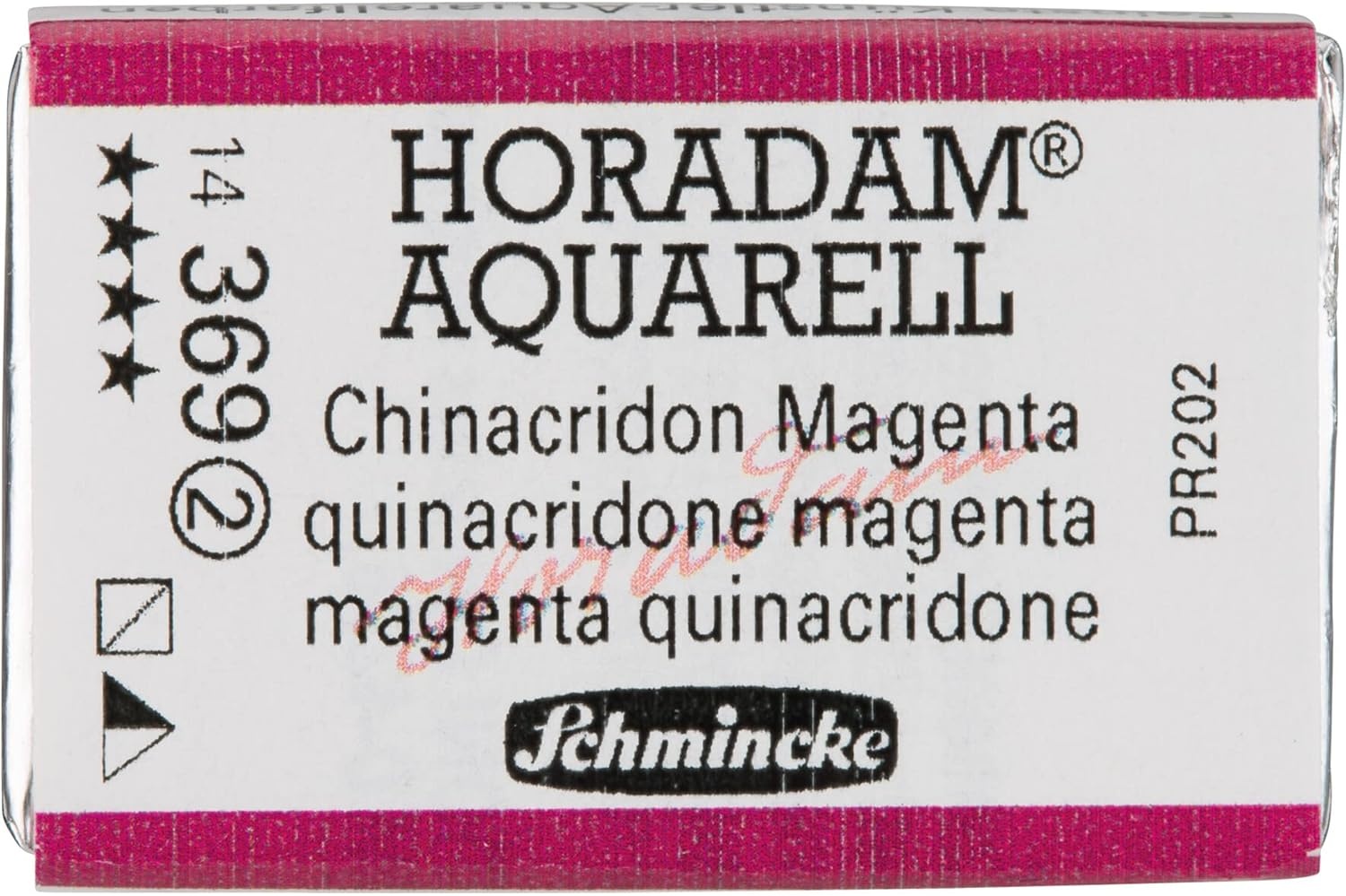 Schmincke – HORADAM® AQUARELL – finest artists’ watercolours, vanadium yellow – 15 ml(369 quinacridone magenta)