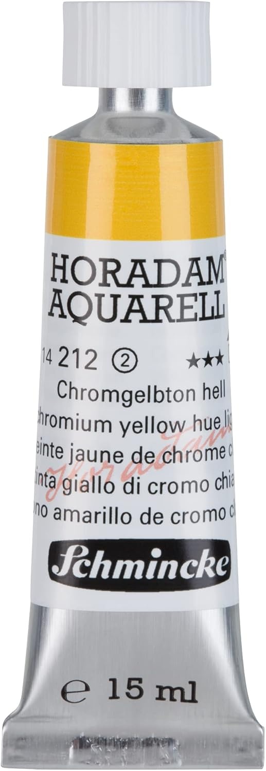 Schmincke – HORADAM® AQUARELL – finest artists’ watercolours, vanadium yellow – 15 ml(212 chromium yellow hue light)