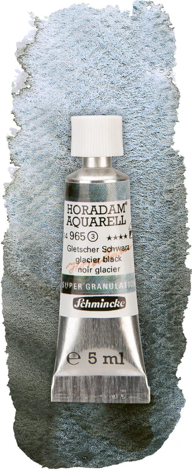 Schmincke Horadam® Aquarell, Super Granulation Trio Galaxy, 5 ml Tubes, 74 615 097, Cardboard Set, Very Strong Granulating colors, Finest, Super Granulating Watercolors(Glacier)