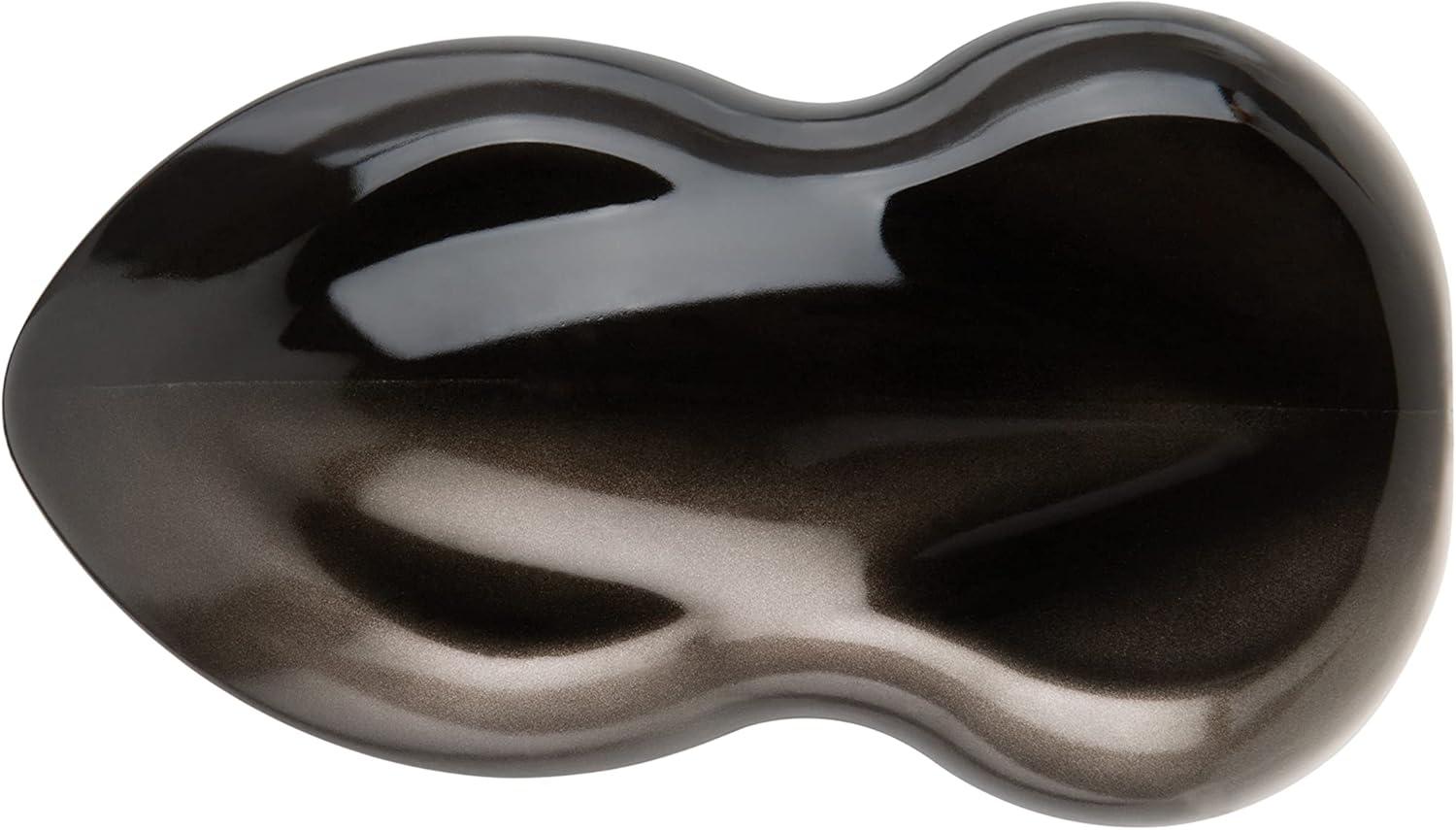 Schmincke – AERO COLOR® Professional – finest liquid, high color acrylic paint, airbrush, mixed media, acrylic ink, AERO METALLIC brill. gold – 28 ml(720 smoke black)
