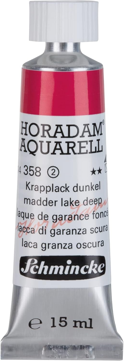 Schmincke – HORADAM® AQUARELL – finest artists’ watercolours, vanadium yellow – 15 ml(358 madder lake deep)