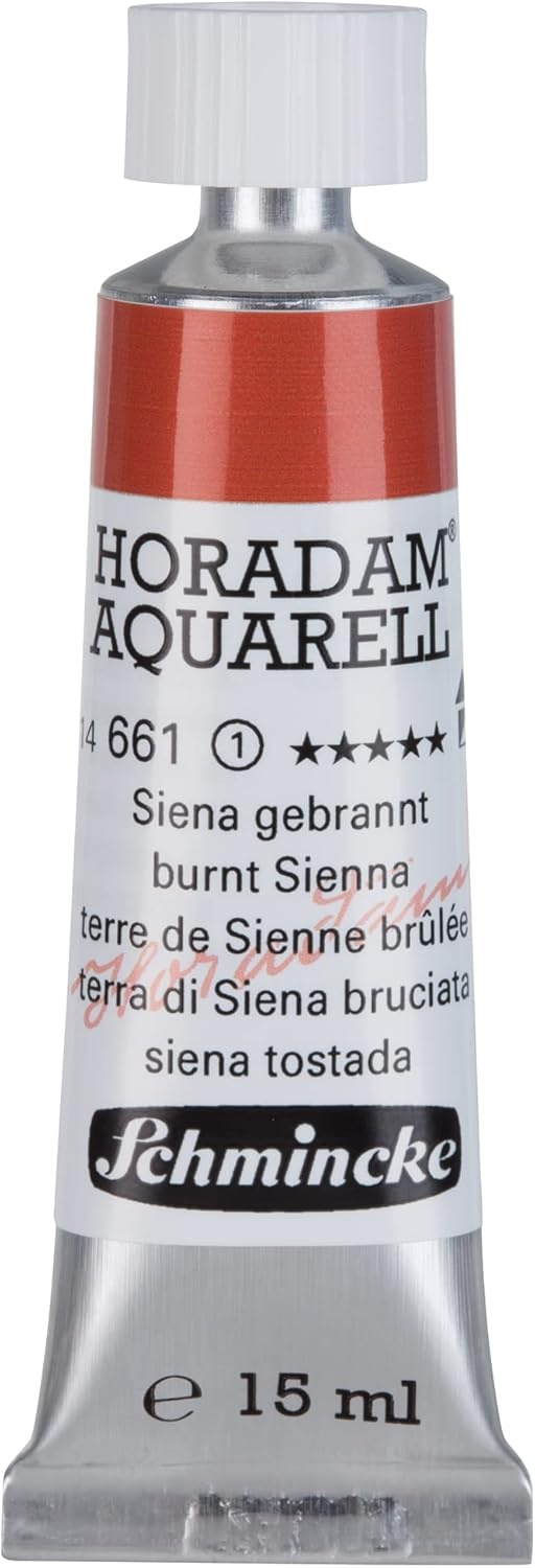 Schmincke – HORADAM® AQUARELL – finest artists’ watercolours, vanadium yellow – 15 ml(661 burnt Sienna)