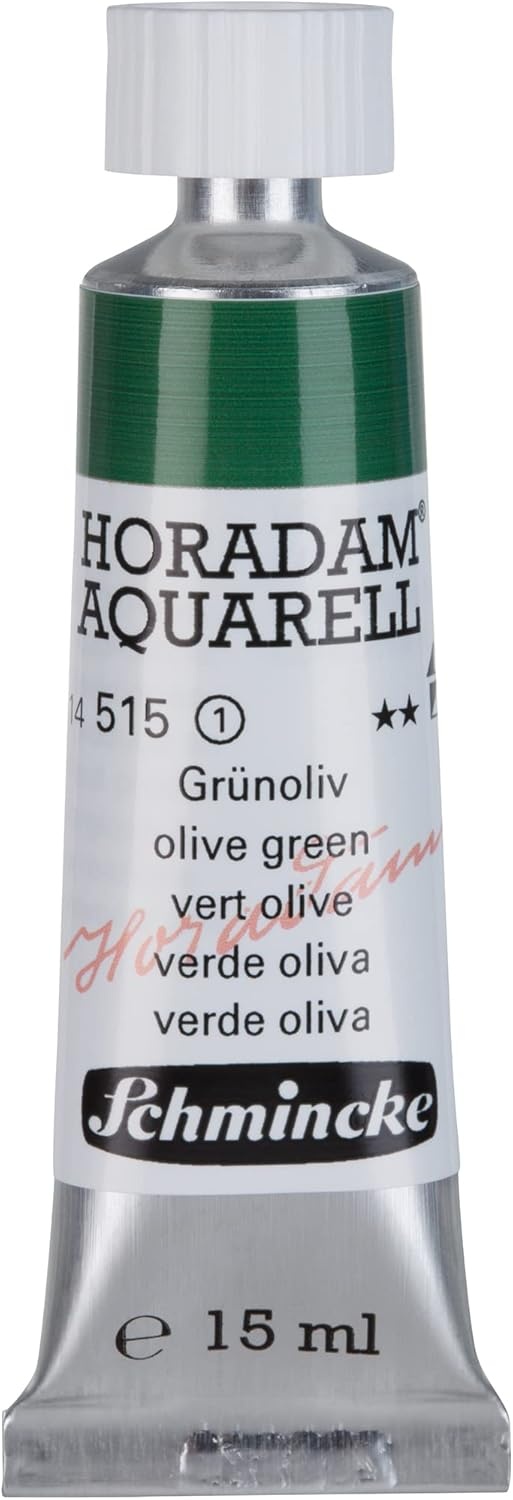 Schmincke – HORADAM® AQUARELL – finest artists’ watercolours, vanadium yellow – 15 ml(515 olive green)