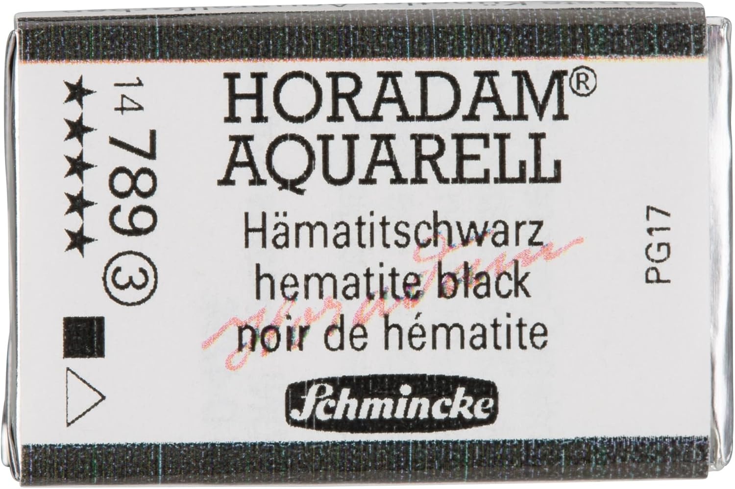 Schmincke – HORADAM® AQUARELL – finest artists’ watercolours, vanadium yellow – 15 ml(789 hematite black)