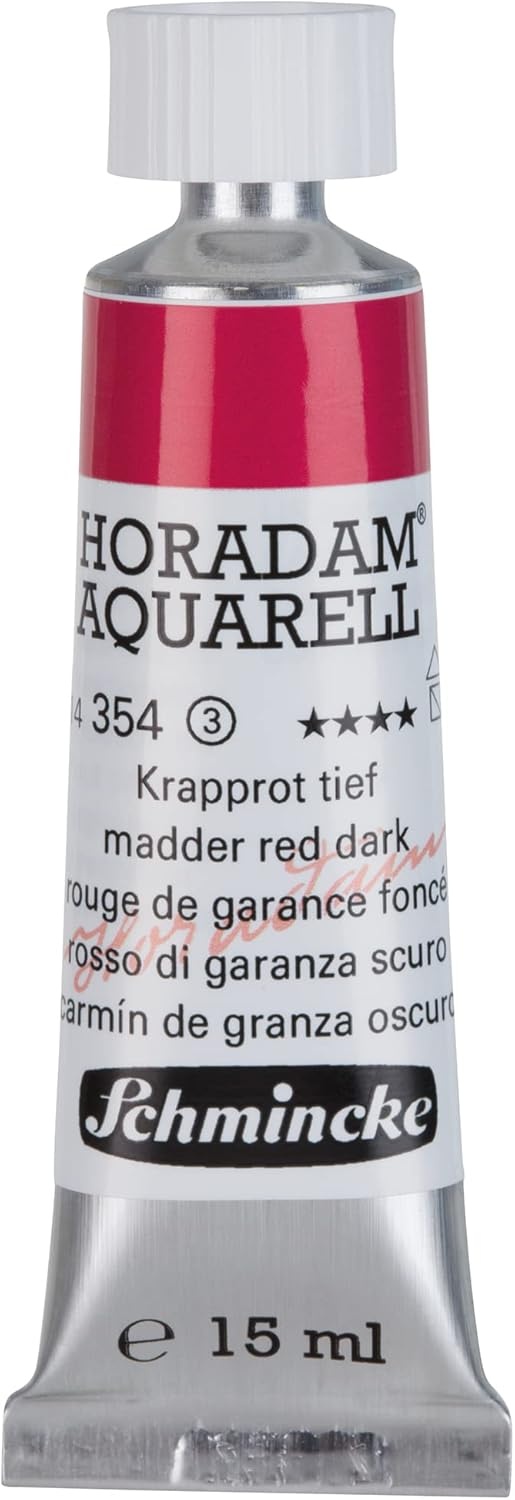 Schmincke – HORADAM® AQUARELL – finest artists’ watercolours, vanadium yellow – 15 ml(354 madder red dark)