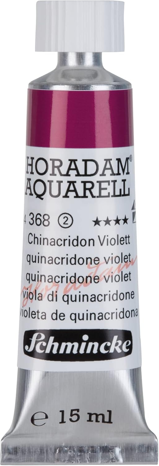 Schmincke – HORADAM® AQUARELL – finest artists’ watercolours, vanadium yellow – 15 ml(368 quinacridone violet)