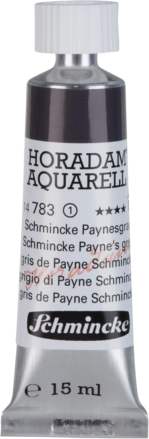 Schmincke – HORADAM® AQUARELL – finest artists’ watercolours, vanadium yellow – 15 ml(783 Schmincke Payne’s grey)
