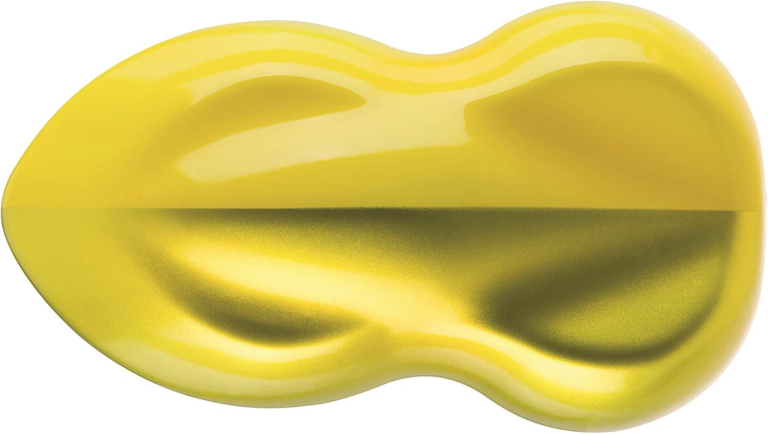 Schmincke – AERO COLOR® Professional – finest liquid, high color acrylic paint, airbrush, mixed media, acrylic ink, AERO METALLIC brill. gold – 28 ml(220 sunflower yellow)