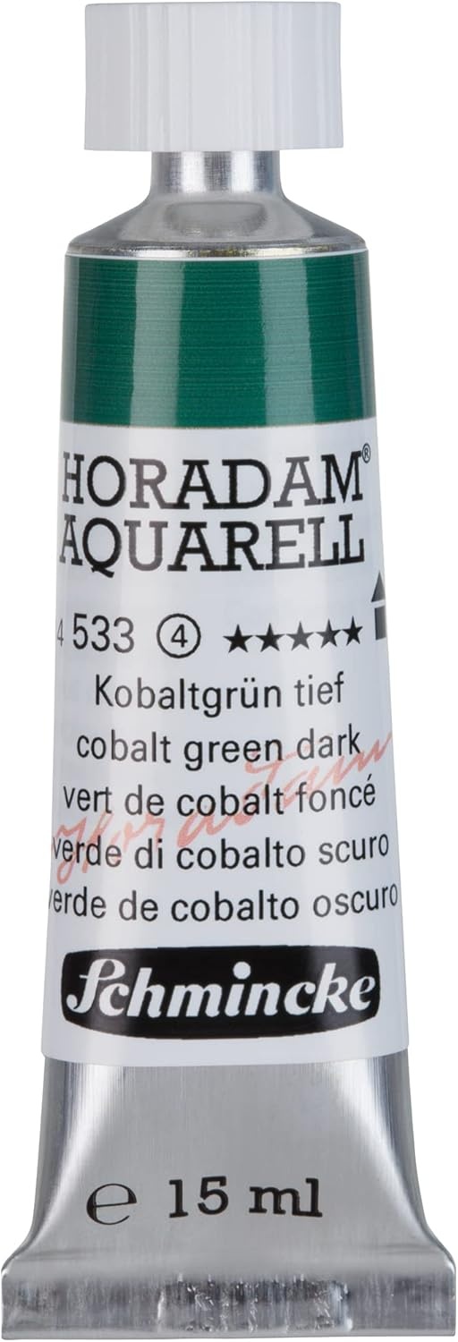 Schmincke – HORADAM® AQUARELL – finest artists’ watercolours, vanadium yellow – 15 ml(533 cobalt green dark)
