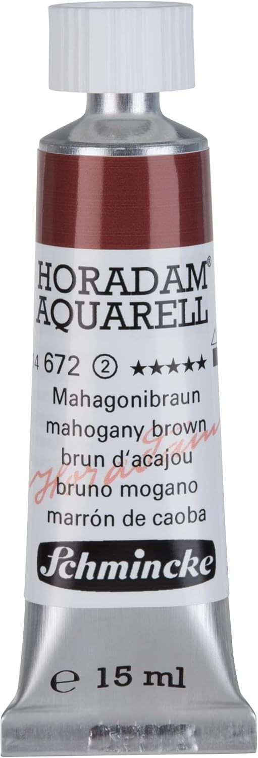 Schmincke – HORADAM® AQUARELL – finest artists’ watercolours, vanadium yellow – 15 ml(672 mahogany brown)