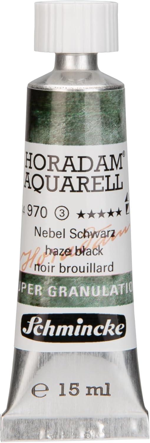 Schmincke – HORADAM® AQUARELL, Super Granulation, 14 983 006 Tundra Violet, 15 ml tube, very strong granulating colors, finest, super granulating watercolors(970 haze black)