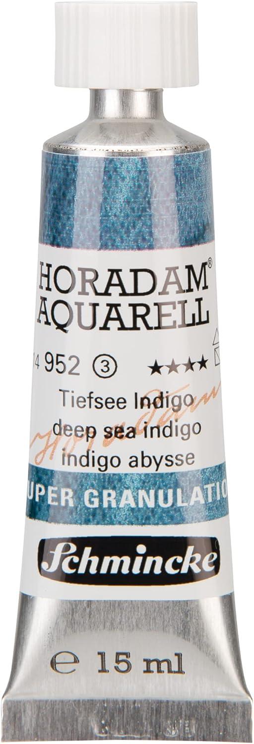 Schmincke – HORADAM® AQUARELL, Super Granulation, 14 983 006 Tundra Violet, 15 ml tube, very strong granulating colors, finest, super granulating watercolors(952 deep sea indigo)