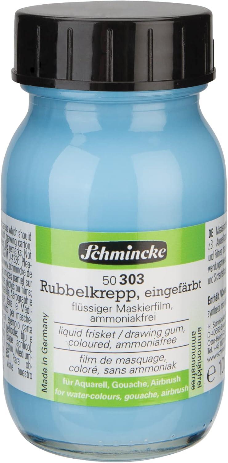 Schmincke – Liquid frisket coloured, 20 ml, 50 303032, colourless masking liquid for opaque areas of paintings on watercolour paper, smooth drawing cardboard, ammonia-free(colored)