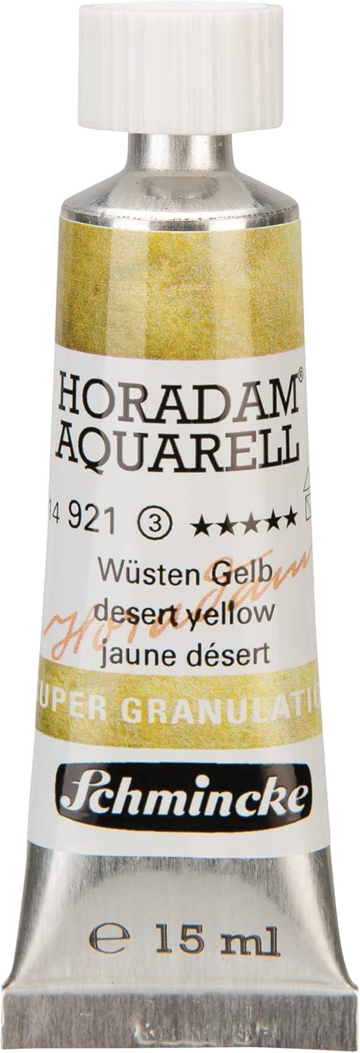 Schmincke – HORADAM® AQUARELL, Super Granulation, 14 983 006 Tundra Violet, 15 ml tube, very strong granulating colors, finest, super granulating watercolors(921 desert yellow)