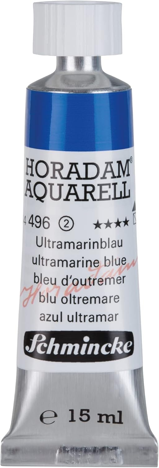 Schmincke – HORADAM® AQUARELL – finest artists’ watercolours, vanadium yellow – 15 ml(496 ultramarine blue)