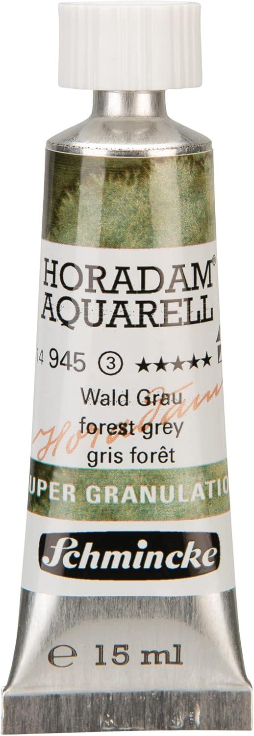 Schmincke – HORADAM® AQUARELL, Super Granulation, 14 983 006 Tundra Violet, 15 ml tube, very strong granulating colors, finest, super granulating watercolors(945 forest grey)
