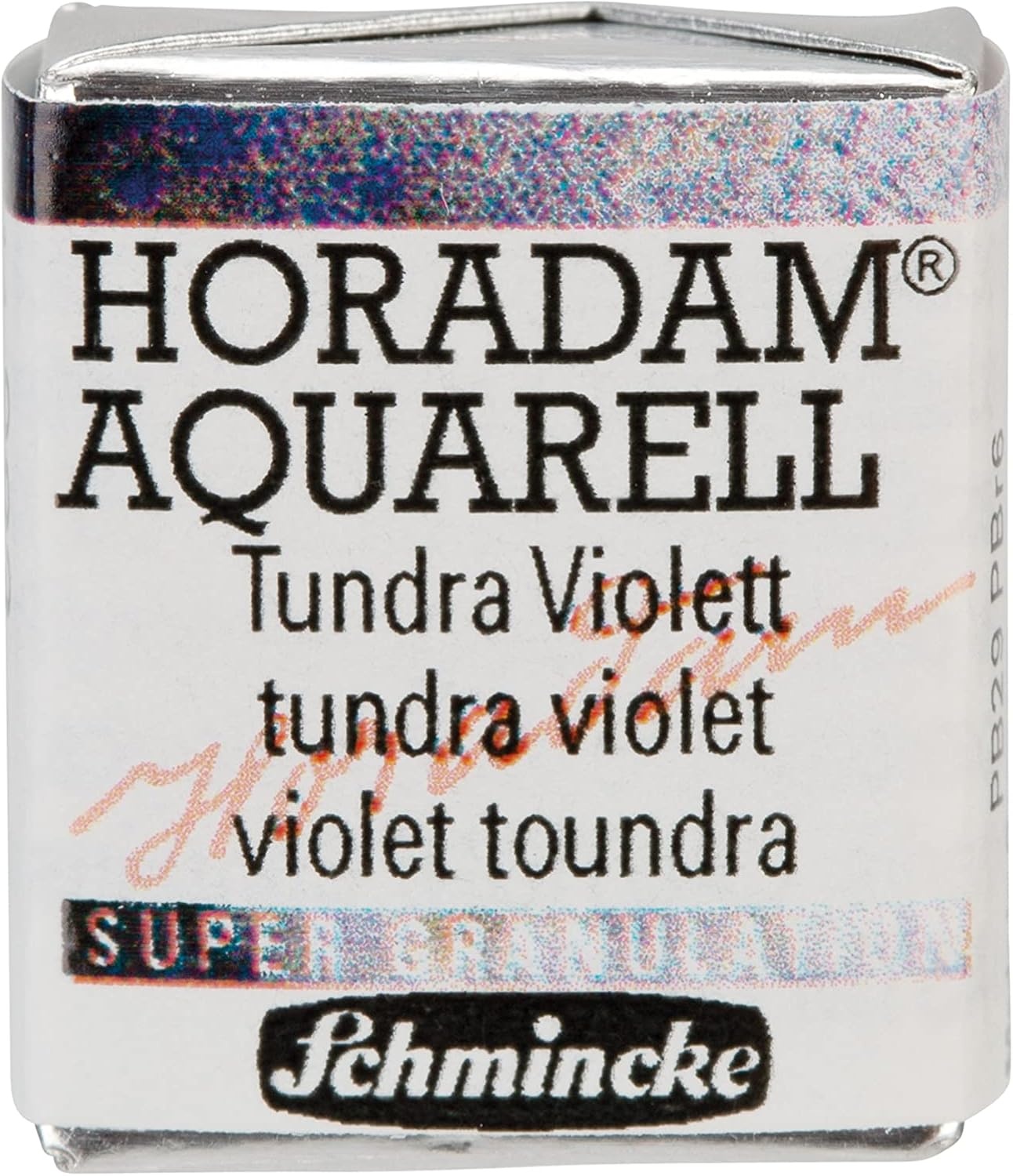 Schmincke – HORADAM® AQUARELL, Super Granulation, 14 916 044 Urban Yellow, 1/2 pans, very strong granulating colors, finest, super granulating watercolors(983 tundra violet)