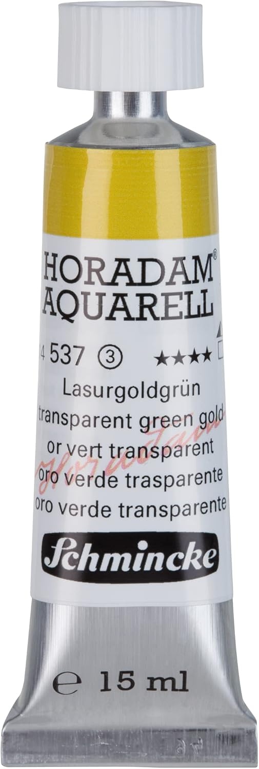 Schmincke – HORADAM® AQUARELL – finest artists’ watercolours, vanadium yellow – 15 ml(537 transparent green gold)