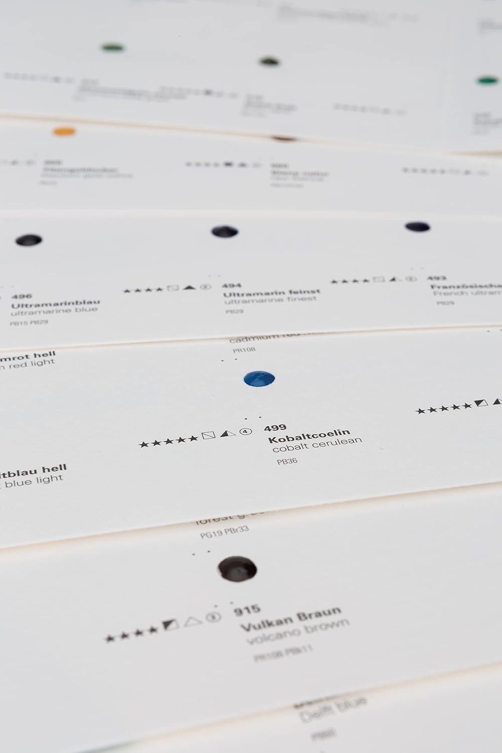 Schmincke – HORADAM® AQUARELL Dotcard with 140 shades – 14 999 140, for testing all HORADAM AQUARELL shades(Complete Horadam Colors)