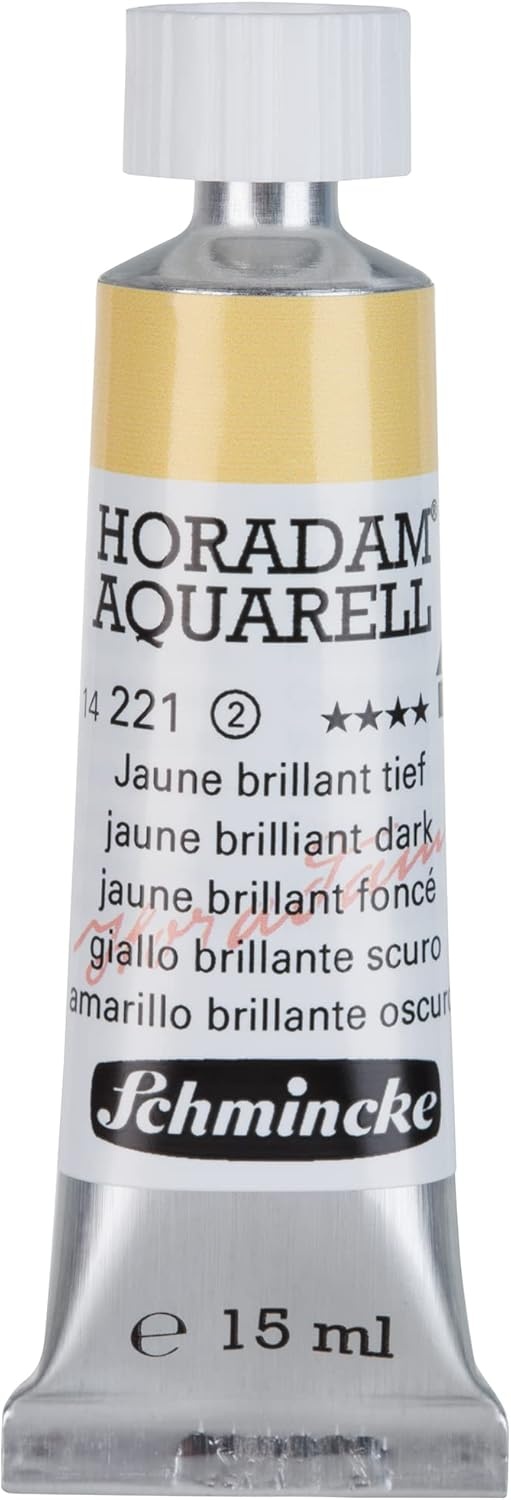 Schmincke – HORADAM® AQUARELL – finest artists’ watercolours, vanadium yellow – 15 ml(221 jaune brilliant dark)