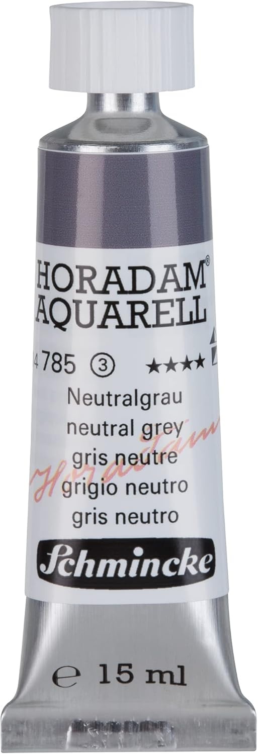Schmincke – HORADAM® AQUARELL – finest artists’ watercolours, vanadium yellow – 15 ml(786 anthracite)